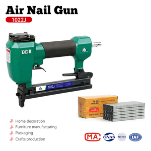 Grapadora de aire de grado Industrial y DIY HuaJian 1022J herramientas eléctricas neumáticas para construcción y muebles grapas de acero de 10mm-22mm - Product Image 3