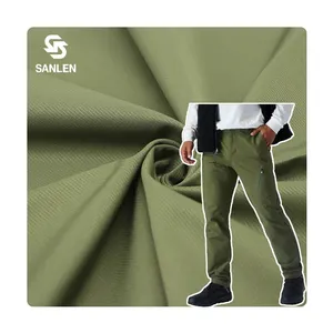 Pantalon lourd respirant 150D pantalon décontracté sergé 100% veste en tissu polyester pour toutes les saisons