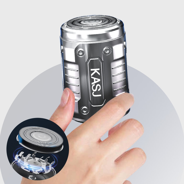 Chinese Factory Portable Mini Electric Shaver Machine Razor IPX7 Waterproof Fast Charging for Men's Beards-USB Household Use