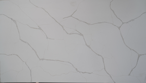 Échantillon Gratuit 100% Quartz Artificiel Vietnamien CALACATTA NEEDLE Grande Dalle pour Plans de Travail Modernes de Cuisine et Salle de Bain - Product Image 1