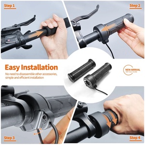 Acelerador de Puño Completo para Bicicleta Eléctrica WUXING 192X de 3 Pines 12V-72V para Manillar Derecho con Conector SM Impermeable para Escúter Eléctrico - Product Image 3