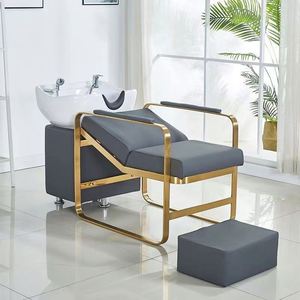 Luxury Modern Hair Salon Shampoo Bed Synthetic Leather Massage <b>Chair</b> <b>for</b> Beauty Hair Washing <b>for</b> Mall Hotel <b>Bathroom</b> Apartment - Product Image 1