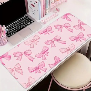 Bel modello di fiocchi rosa Mousepad xl PC Gaming <span class=keywords><strong>Mouse</strong></span> Pad per Gamer stuoie Teclado Pad tappetino per Laptop da ufficio <span class=keywords><strong>tappeto</strong></span> 900x400 - Product Image 1