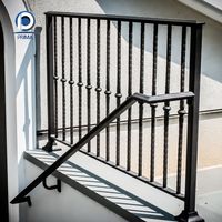 Porte et portail d'entrée de sécurité en fer forgé PRIMA avec un design moderne de grille de fenêtre à fleurs pour les maisons de luxe