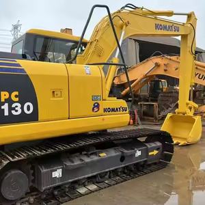 Máquina de movimiento de tierras Komatsu Pc130 usada de alta calidad multifuncional, excavadora de 13 toneladas de bajo precio con motor central y motor - Product Image 1
