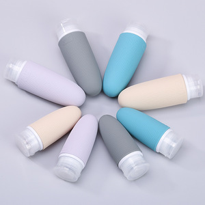 Juego de botellas de viaje de silicona de 30 ml a prueba de fugas para loción, champú, gel de ducha, cosméticos, botellas pequeñas vacías - Product Image 2