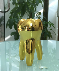 راتنج مخصص مطلي بالذهب ثلاثي الأبعاد نموذج الأسنان هدية الأعمال الترويجية الحصرية هدية الأسنان - Product Image 2