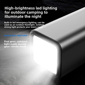 Station d'alimentation portable 20000mAh 100W avec câble USB-C intégré, <span class=keywords><strong>batterie</strong></span> Li-Polymère à charge rapide en aluminium, prise universelle, lampe de camping - Product Image 6