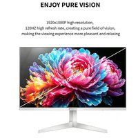 120Hz 1920*1080 FHD 24 Zoll Computer-Büromonitor Weiß Rahmenlos PC-Monitor 5ms VA-Panel LCD-Display