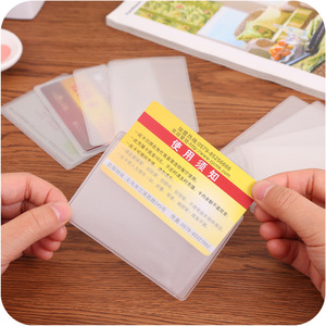 Transparent Frosted Card Sleeve 4 Inch Plastic Id Credit Card Holder Protective Case For Bank Transport Membership Cards - Product Image 5