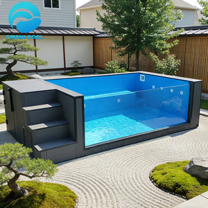 <span class=keywords><strong>Piscine</strong></span> hors sol en fibre de verre de grande taille, écologique, pour enfants et adultes, pour cour extérieure, 20 pieds x 15 pieds, en conteneur, vente en gros - Product Image 6
