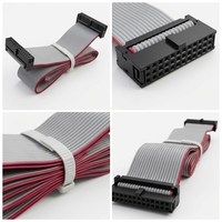 Cable Plano IDC de Cobre Estañado de 20 Pines, Paso de 1.25/2.0/2.54mm, Arnés de Cables Personalizado para Control Industrial y Módulos de Pantalla