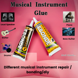 Colle de réparation universelle pour instruments OEM, adhésif flexible et puissant anti-vibration pour guitare, violon, batterie, <span class=keywords><strong>trompette</strong></span>, haut-parleur 15ML - Product Image 4