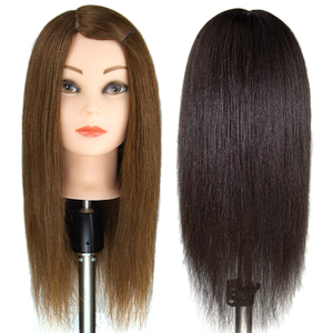 Factory Outlet 40% cabeza de muñeca de entrenamiento de cabello humano para peluquero y cosmetalogistas corte de cabello y cabeza de maniquí femenino trenzado - Product Image 3
