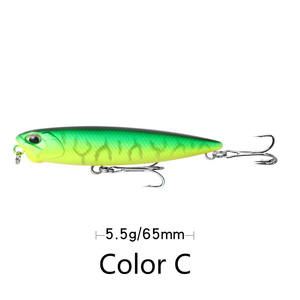 Leurres de pêche <span class=keywords><strong>Realis</strong></span> <span class=keywords><strong>Pencil</strong></span> 65 duo 65mm 5.5g appâts artificiels durs flottants Stickbait Bass truite matériel de pêche - Product Image 6