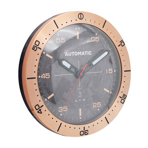 Horloge murale montre de luxe <span class=keywords><strong>en</strong></span> métal, style montre moderne, personnalisé, noir et <span class=keywords><strong>Orange</strong></span>, 14 pouces, <span class=keywords><strong>d</strong></span>écoration pour <span class=keywords><strong>la</strong></span> maison - Product Image 1