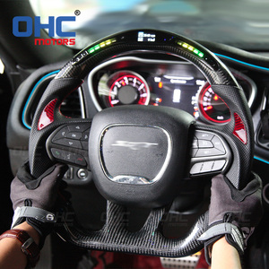 <span class=keywords><strong>Volante</strong></span> LED de fibra de carbono para coche, <span class=keywords><strong>volante</strong></span> para dodge Challenger Charger Jeep SRT 2015 - Product Image 2
