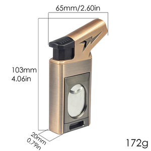 LT01M207 v-cut puro yumruk ile yeni moda renk Jet alev puro <span class=keywords><strong>torch</strong></span> çakmak - Product Image 5