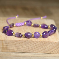 Bracelet en pierres irrégulières pour femmes, tissé à la main, jaspe impérial arc-en-ciel, opale rose, bracelet perlé délicat pour le yoga et la guérison, bijoux