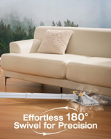 Nettoyeur Vapeur Électrique 10-en-1 Détachable, Décapeur Vapeur Portable, Réservoir 500ml, Chauffe en 10s, Nettoyeur Vapeur 248°F, Contrôle à 2 Niveaux, Pour Voiture et Maison