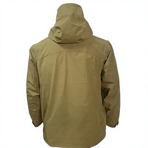 Veste de pluie imperméable pour <span class=keywords><strong>homme</strong></span>, coupe-vent d'extérieur, veste softshell sport avec capuche, logo personnalisé, veste décontractée tendance pour l'entraînement - Product Image 3