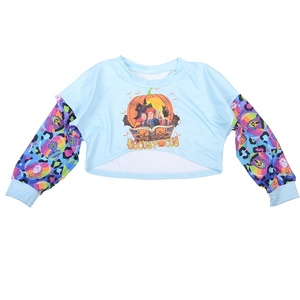 <b>Halloween</b> Day Custom Wholesale Babys Romper Long Sleeved <b>Top</b> Winter Soft Clothing for Girls 0-12 Years Old - Product Image 2
