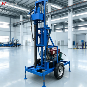 Equipo de Perforación de Pozos de Agua de Alta Calidad, <span class=keywords><strong>Motor</strong></span> de 25 HP, Doble Sistema Hidráulico <span class=keywords><strong>con</strong></span> Capacidad de Elevación de 6 Toneladas para Construcción de Perforaciones de 200 m - Product Image 1