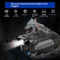 Nouvelles lunettes de vision nocturne infrarouge NV8161 transfrontalières montées sur la tête, vidéo 4K, écran 2,7 pouces, jumelles de vision nocturne ultra HD pour l'extérieur
