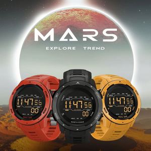 Montre numérique NORTH EDGE Mars pour hommes, montres de sport, double heure, podomètre, réveil, étanche 50M, montre numérique - Product Image 3