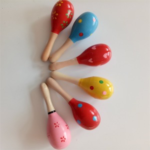Maracas de Madera, Instrumento de Percusión, Juguete Musical para Bebés y Niños, Herramienta de Enseñanza para la Educación Temprana, Bola de Arena - Product Image 6