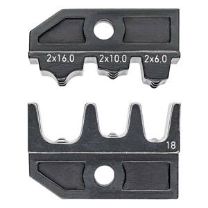 Matriz de crimpado para terminales de doble férula 2x16.0 2x10.0 2x6.0 Calibre 18 - Product Image 1
