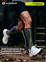Chaussettes de compression en laine tricotée ZZCOMPRESSION ODM pour la course à pied, le cross-country, le marathon et le ski - Chaussettes de compression sportives professionnelles