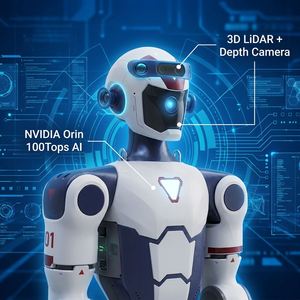 Plataforma Robótica de Investigación Móvil Unitree R1, Robot Ágil de Alta Velocidad (3.5m/s) con Desarrollo Secundario ROS2 para Entrenamiento de IA - Product Image 3