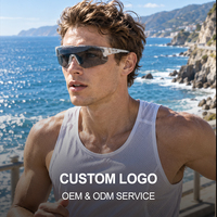 Trail Running Sunglasses Photochromic Large Shield Overcast Low Light Running Glasses Mountain Ultra Marathon Runners OEM