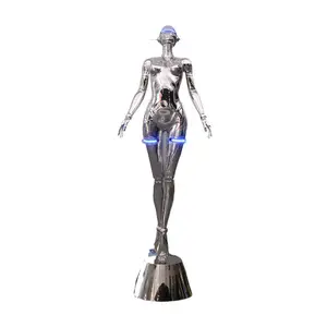 Statue d'impression 3D personnalisée, sculpture d'art 3D de simulation haute précision, <span class=keywords><strong>portrait</strong></span>, électrodéposition, accessoires pour femmes, argenté, lumineux - Product Image 1