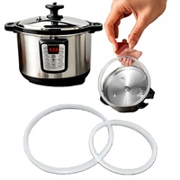 Joint d'étanchéité universel en silicone de qualité alimentaire pour autocuiseur, pièce de rechange pour couvercle de marmite, accessoire pour autocuiseur domestique