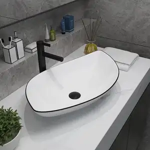 Lavabo circulaire en céramique émaillé mat avec diamant, 322