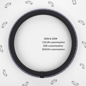 Housse de <span class=keywords><strong>volant</strong></span> en cuir scintillante à trois branches avec base antidérapante pour une sécurité et un style améliorés au <span class=keywords><strong>volant</strong></span> - Product Image 4