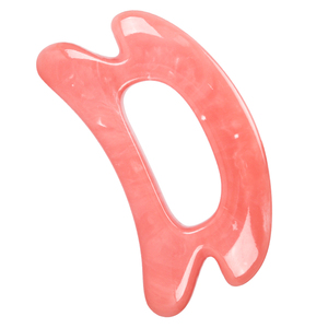 Logo personalizzato Face Roller moon shape Gua Sha Resin Guasha Board massaggiatore per il corpo facciale Guasha Scraping Board per Anti invecchiamento - Product Image 6