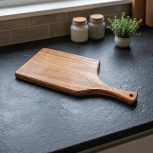 Tabla de cortar de madera ecológica con acabado de grano liso para el hogar, cocina, restaurante, catering y preparación de alimentos. - Product Image 6