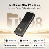 2026 TV98 H313 Dongle IPTV Quad Core, Appareil de streaming 8K, Lecteur multimédia puissant, Internet OTT, Smart Premium, Android 14, Fire TV Stick