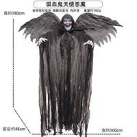 Halloween aile diable ange Vampire squelette suspendu fantôme décoration lumineuse terreur atmosphère pendentif décoratif