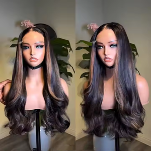 Vurgulamak 5x5 tutkalsız Hd dantel kapatma vücut dalga peruk ham bakire vietnamca doğal dalga dantel ön peruk insan saçı - Product Image 2