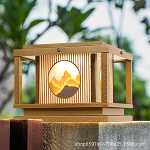 Lampe solaire à pilier moderne en acier inoxydable, étanche, LED, pour extérieur - Product Image 4