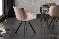 Fauteuil moderne de luxe Café Restaurant Maquillage Salle à manger Meubles Velours Chaise de salle à manger rembourrée
