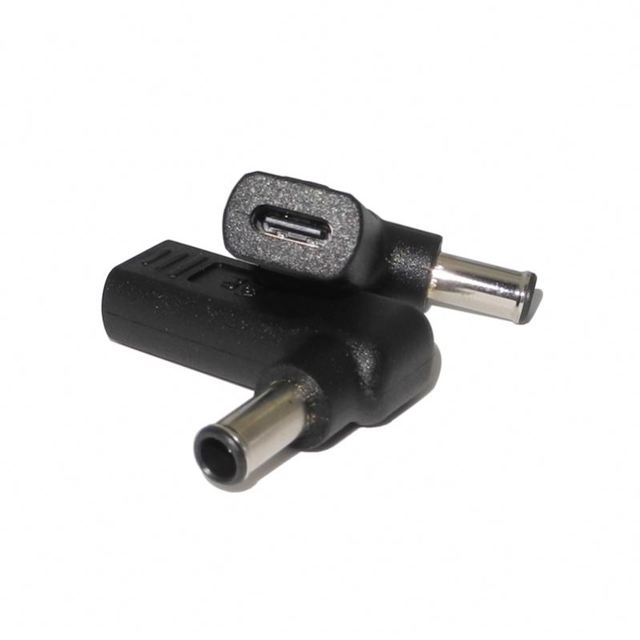 Laptop Power Adapter Connector DC Plug USB Type C Female to Universal Male 6.5*4.4mm for Lenovo Asus Hp Dell Acer Charge