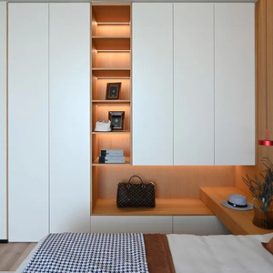 호텔 제조업체를위한 옷장 공급 2024 새로운 스타일 베스트 셀러 현대 중국 내구성 조합 황금 침실 - Product Image 2