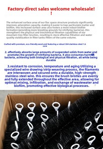 QihangRAS Spazzola Filtrante Ecologica per Laghetto di Carpe Koi Giapponesi, per Giardino Esterno e Acquario, in Plastica con 3 Anni di Garanzia - Product Image 2