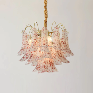 Lámpara de Araña de Cristal Estilo Murano Colorida, en Forma de Pétalo, para Sala de Estar, Vestíbulo de Hotel, Villa - Product Image 4