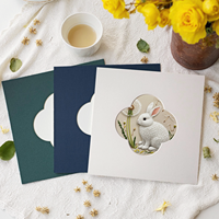 Cadre photo carré personnalisable S&L avec motifs floraux de style chinois, finition blanche pour peinture chinoise